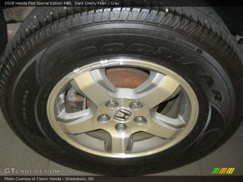 Dark Cherry Pearl / Gray 2008 Honda Pilot Special Edition 4WD