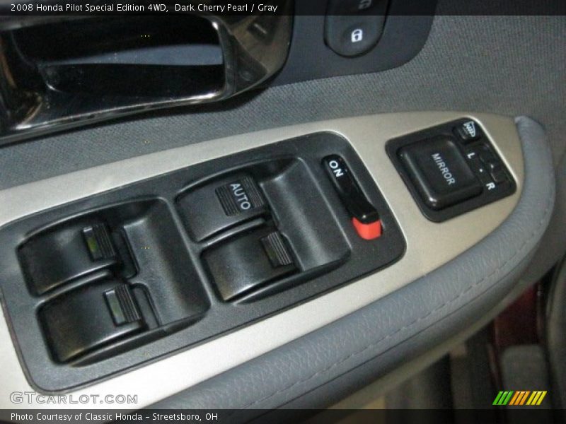 Dark Cherry Pearl / Gray 2008 Honda Pilot Special Edition 4WD