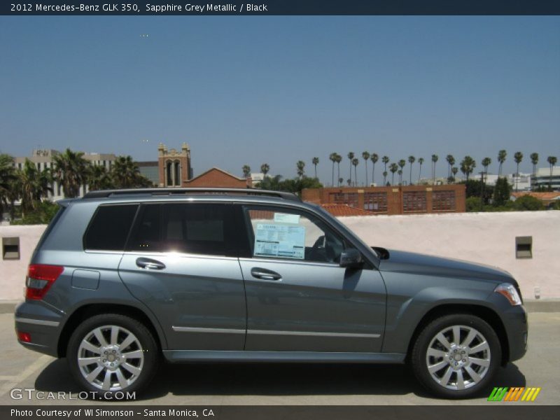 Sapphire Grey Metallic / Black 2012 Mercedes-Benz GLK 350