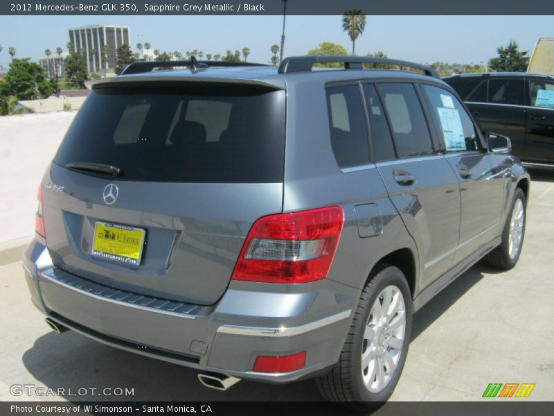 Sapphire Grey Metallic / Black 2012 Mercedes-Benz GLK 350