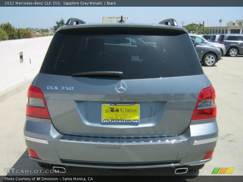 Sapphire Grey Metallic / Black 2012 Mercedes-Benz GLK 350