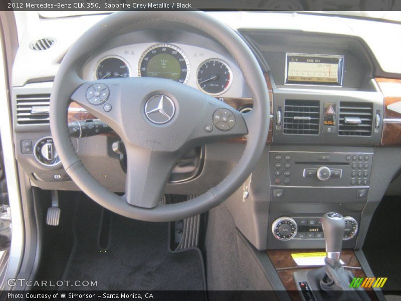 Sapphire Grey Metallic / Black 2012 Mercedes-Benz GLK 350