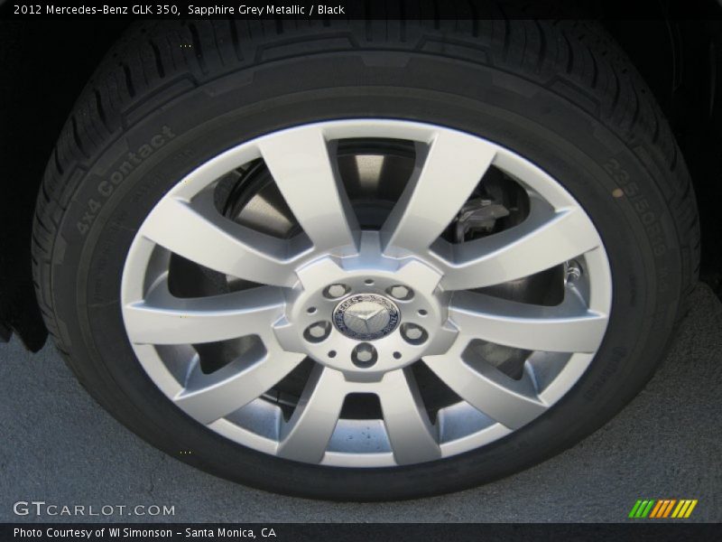 Sapphire Grey Metallic / Black 2012 Mercedes-Benz GLK 350
