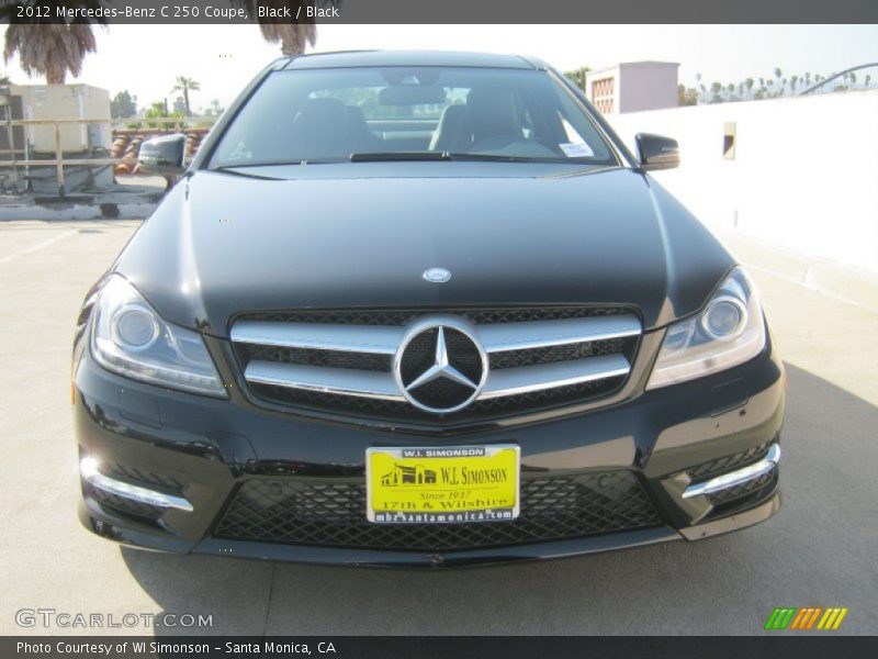 Black / Black 2012 Mercedes-Benz C 250 Coupe