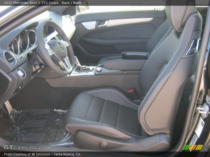 Black / Black 2012 Mercedes-Benz C 250 Coupe