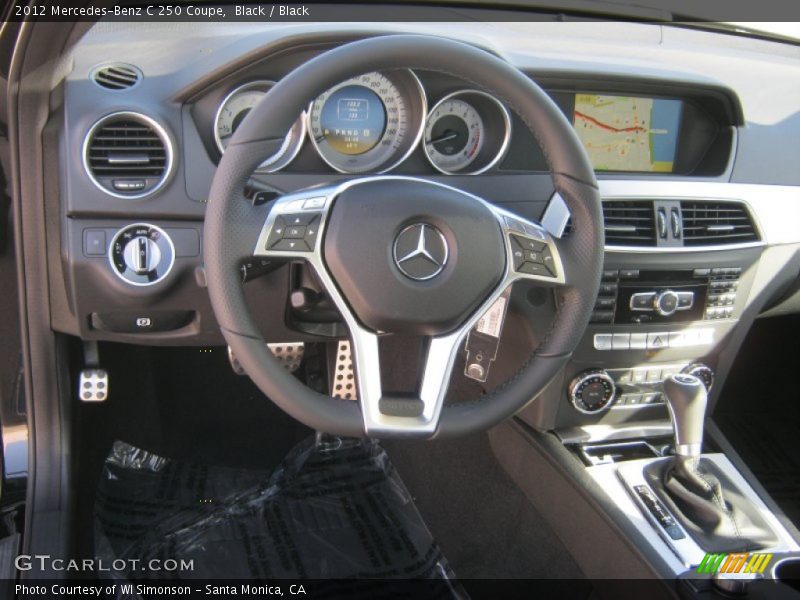 Black / Black 2012 Mercedes-Benz C 250 Coupe