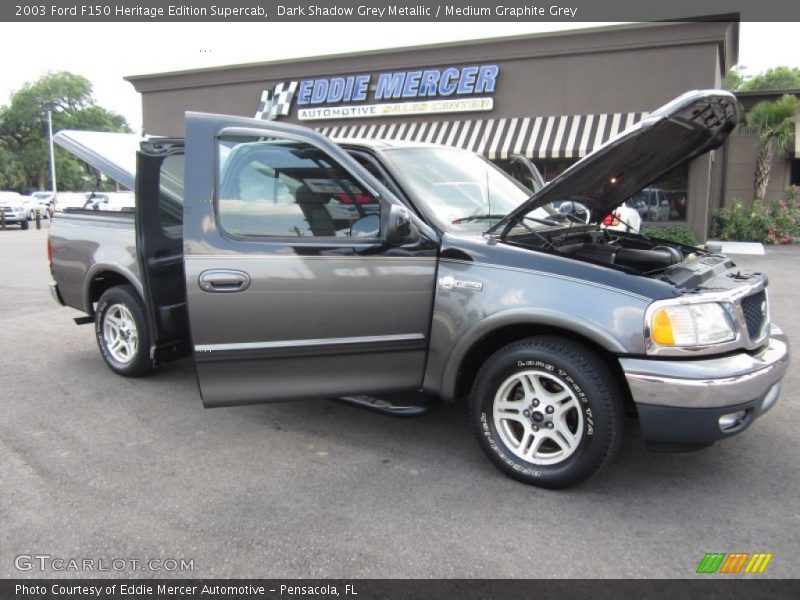 Dark Shadow Grey Metallic / Medium Graphite Grey 2003 Ford F150 Heritage Edition Supercab