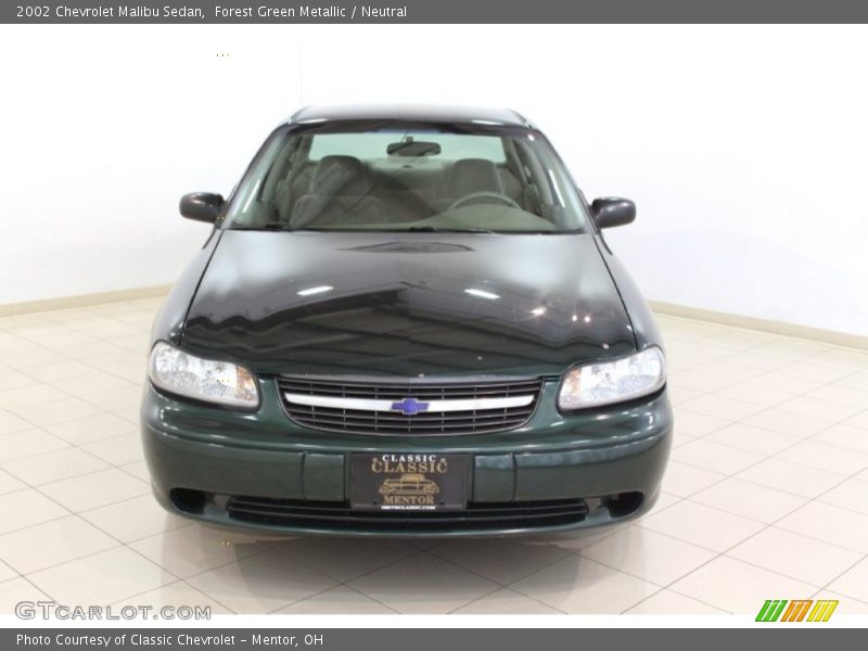 Forest Green Metallic / Neutral 2002 Chevrolet Malibu Sedan