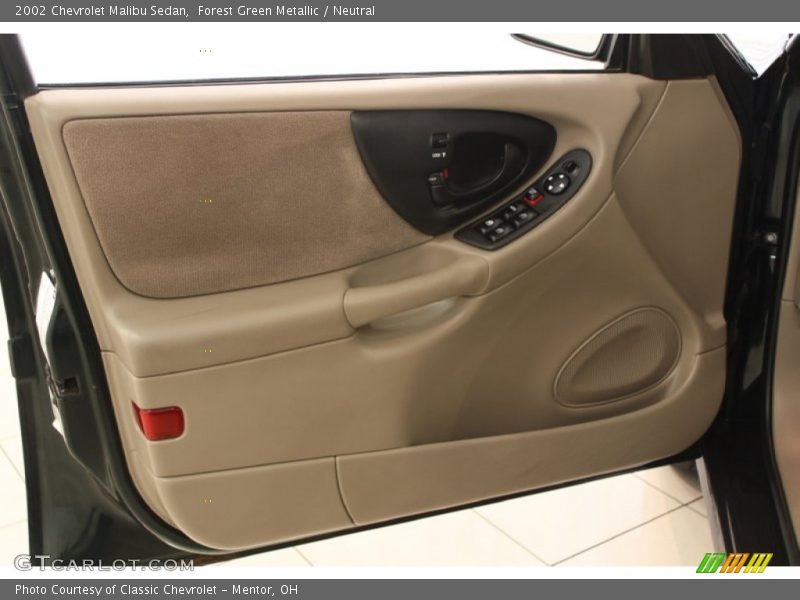 Forest Green Metallic / Neutral 2002 Chevrolet Malibu Sedan