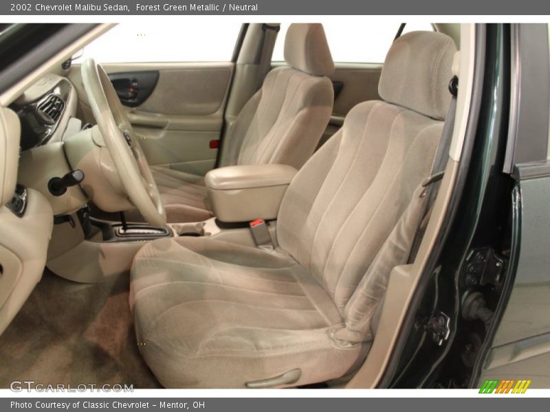 Forest Green Metallic / Neutral 2002 Chevrolet Malibu Sedan
