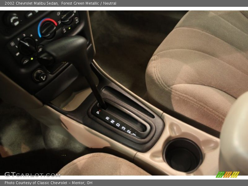 Forest Green Metallic / Neutral 2002 Chevrolet Malibu Sedan