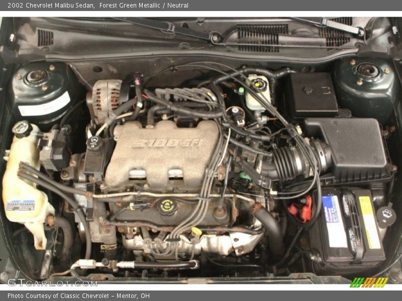 Forest Green Metallic / Neutral 2002 Chevrolet Malibu Sedan