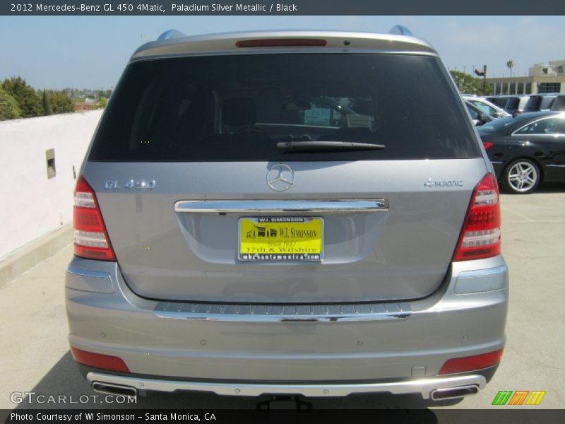 Paladium Silver Metallic / Black 2012 Mercedes-Benz GL 450 4Matic