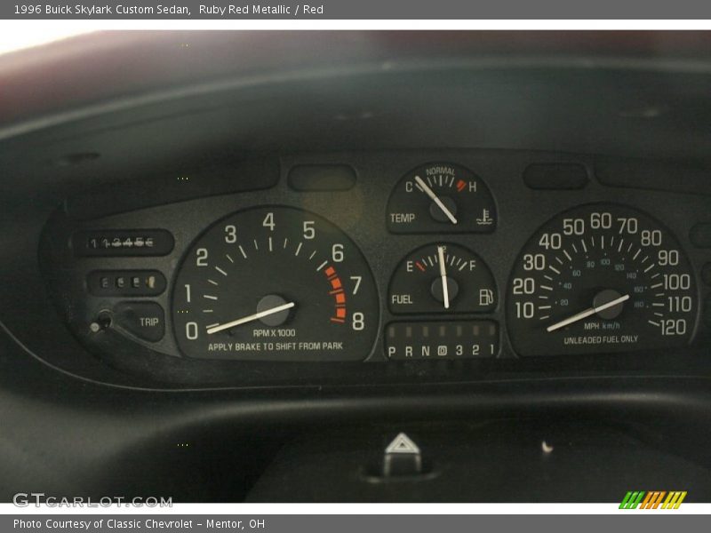  1996 Skylark Custom Sedan Custom Sedan Gauges