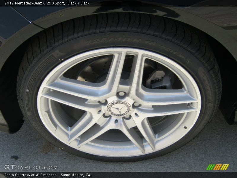 Black / Black 2012 Mercedes-Benz C 250 Sport