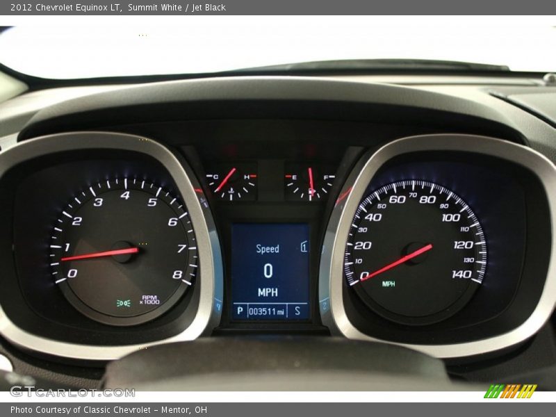 Summit White / Jet Black 2012 Chevrolet Equinox LT