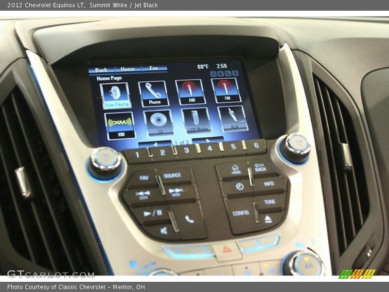 Summit White / Jet Black 2012 Chevrolet Equinox LT