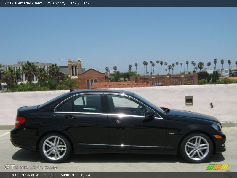 Black / Black 2012 Mercedes-Benz C 250 Sport