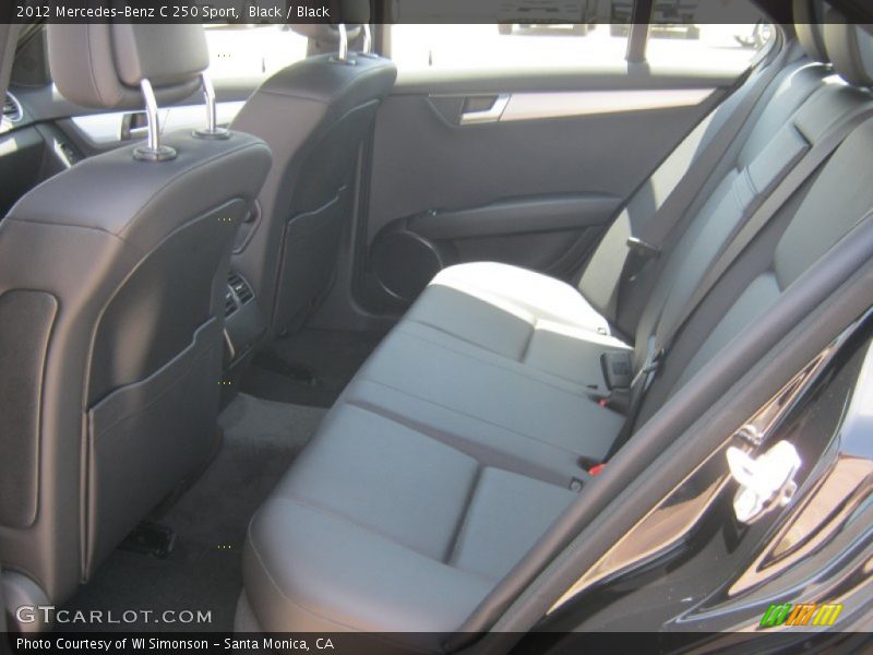 Black / Black 2012 Mercedes-Benz C 250 Sport