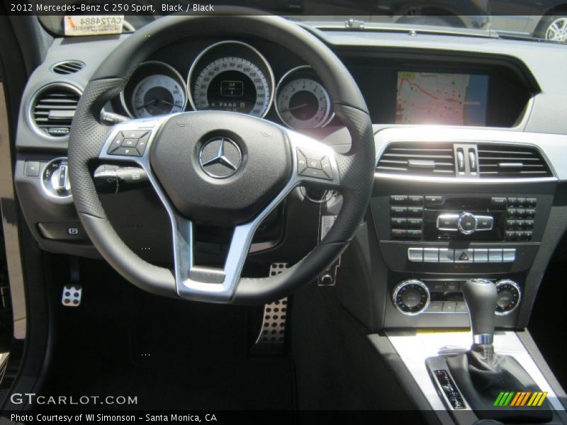 Black / Black 2012 Mercedes-Benz C 250 Sport