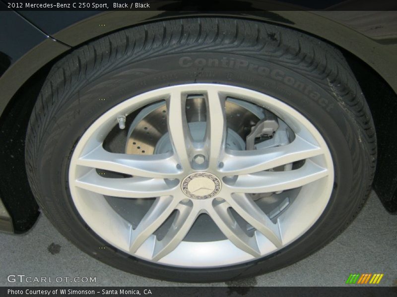 Black / Black 2012 Mercedes-Benz C 250 Sport
