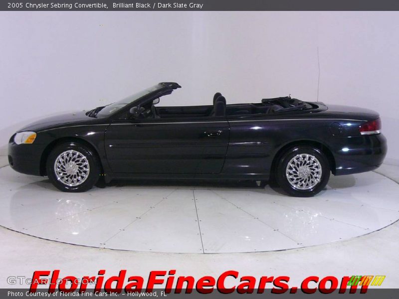 Brilliant Black / Dark Slate Gray 2005 Chrysler Sebring Convertible