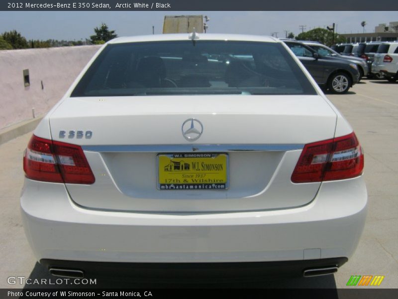 Arctic White / Black 2012 Mercedes-Benz E 350 Sedan