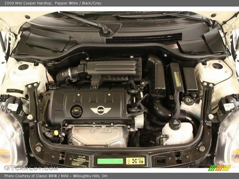 Pepper White / Black/Grey 2009 Mini Cooper Hardtop
