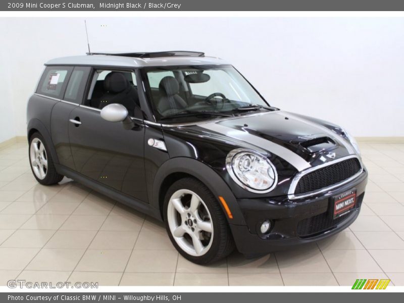 Midnight Black / Black/Grey 2009 Mini Cooper S Clubman