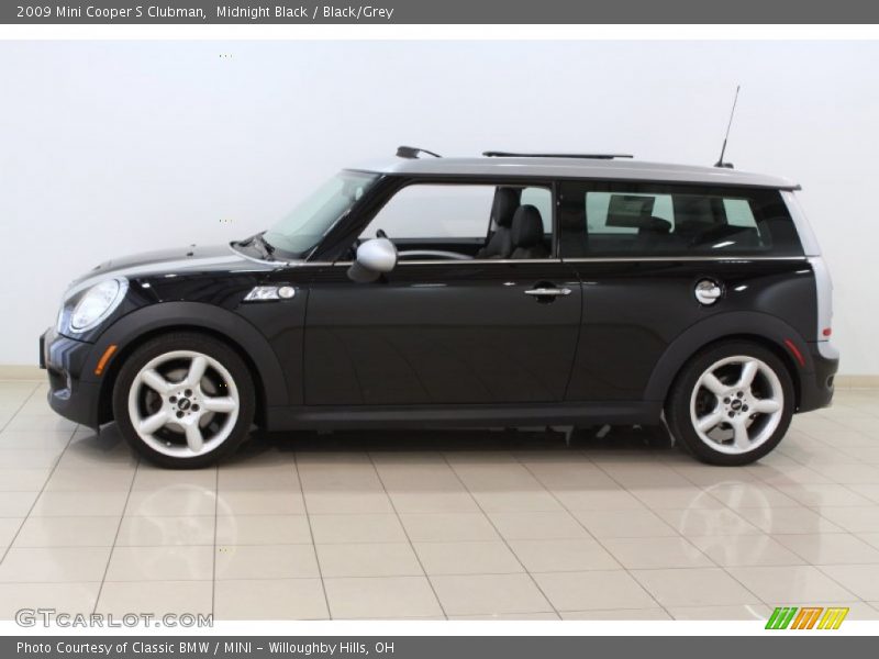 Midnight Black / Black/Grey 2009 Mini Cooper S Clubman