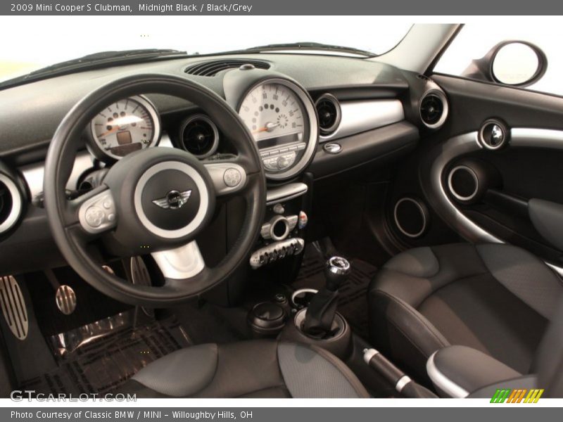 Midnight Black / Black/Grey 2009 Mini Cooper S Clubman