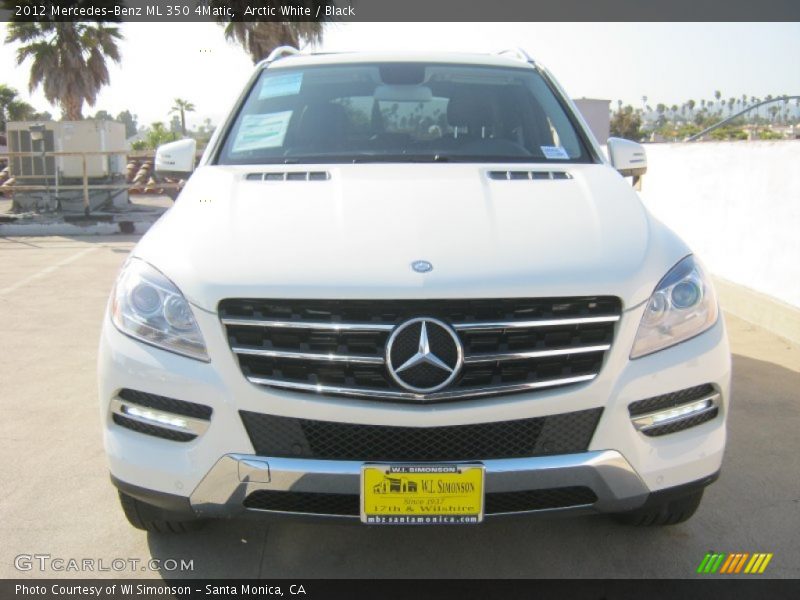 Arctic White / Black 2012 Mercedes-Benz ML 350 4Matic