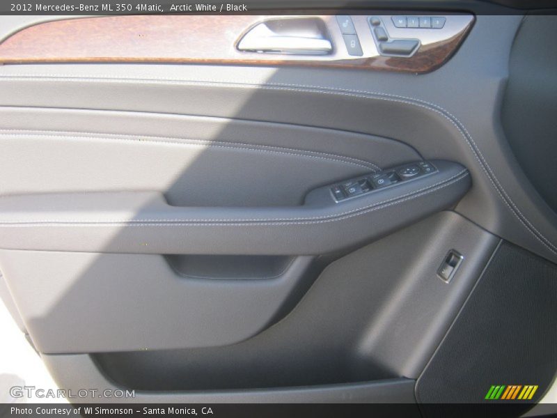 Arctic White / Black 2012 Mercedes-Benz ML 350 4Matic