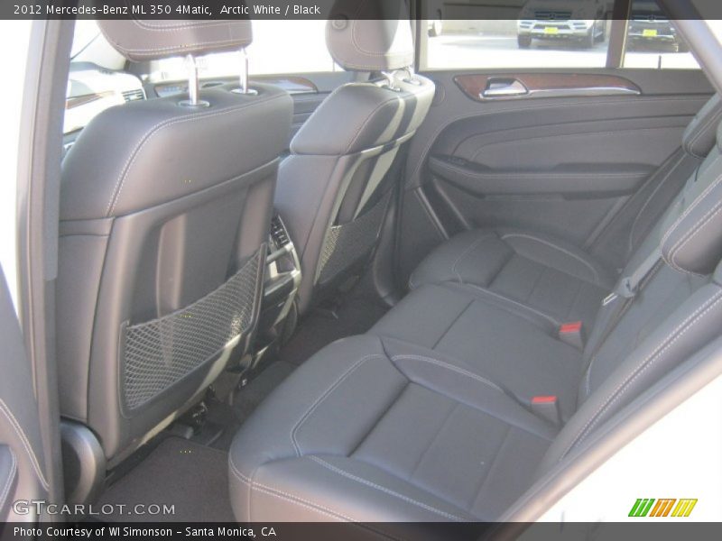 Arctic White / Black 2012 Mercedes-Benz ML 350 4Matic