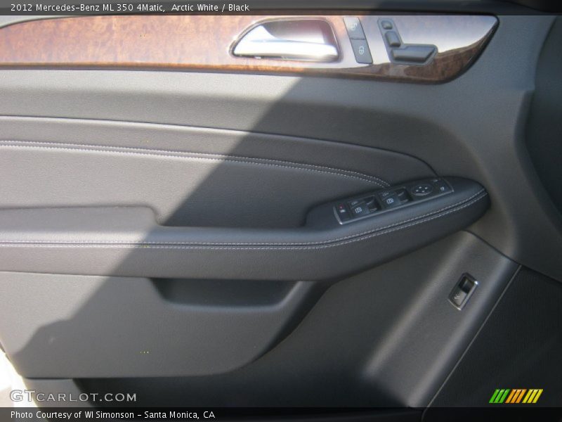 Arctic White / Black 2012 Mercedes-Benz ML 350 4Matic
