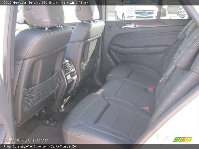 Arctic White / Black 2012 Mercedes-Benz ML 350 4Matic