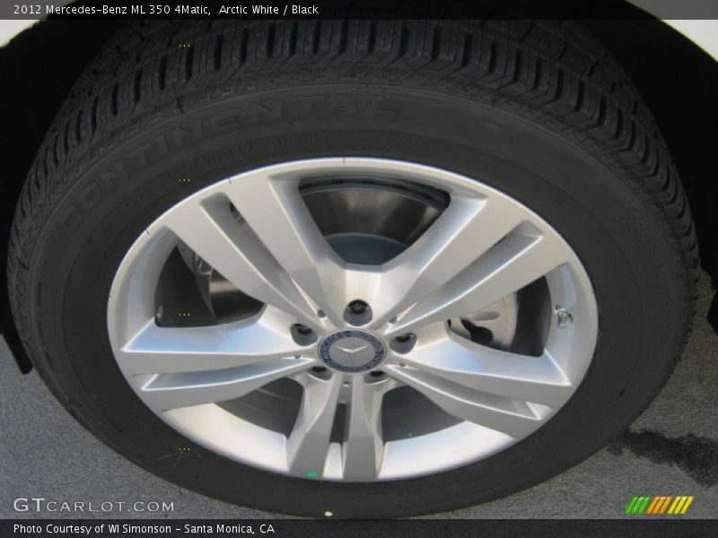 Arctic White / Black 2012 Mercedes-Benz ML 350 4Matic