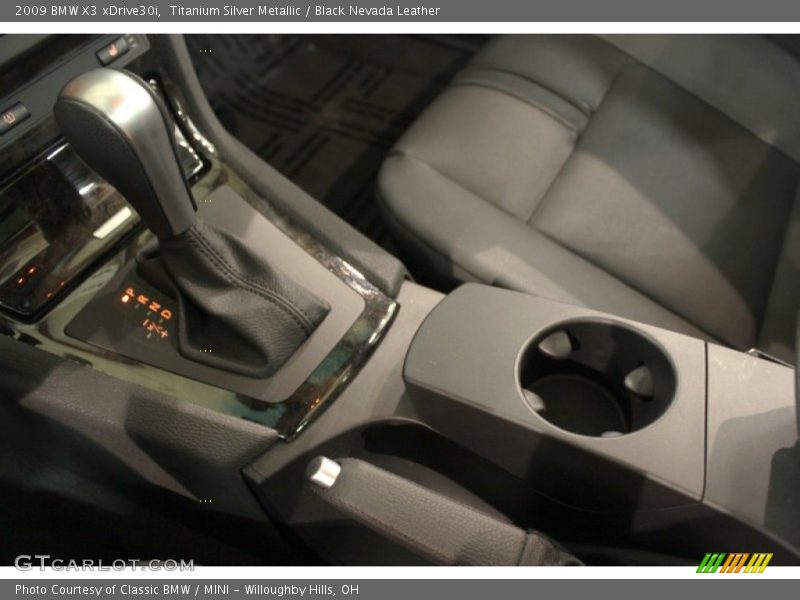 Titanium Silver Metallic / Black Nevada Leather 2009 BMW X3 xDrive30i
