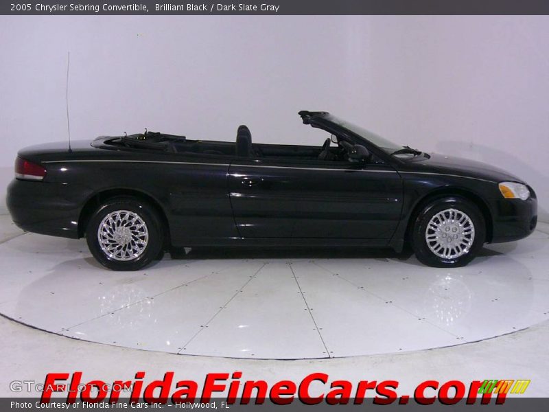 Brilliant Black / Dark Slate Gray 2005 Chrysler Sebring Convertible