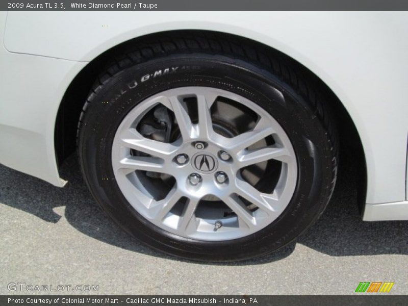 White Diamond Pearl / Taupe 2009 Acura TL 3.5