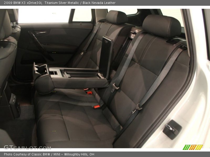 Titanium Silver Metallic / Black Nevada Leather 2009 BMW X3 xDrive30i
