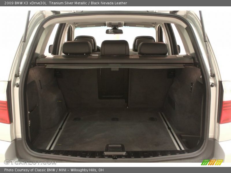 Titanium Silver Metallic / Black Nevada Leather 2009 BMW X3 xDrive30i