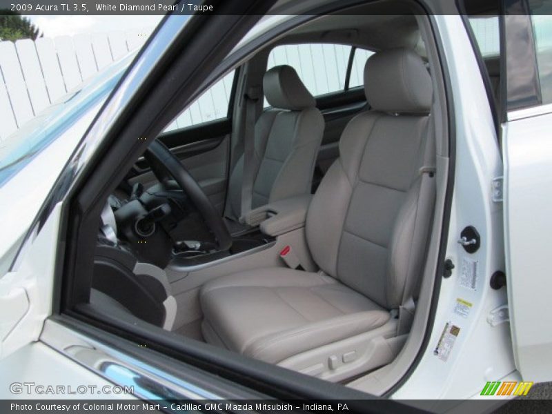 White Diamond Pearl / Taupe 2009 Acura TL 3.5