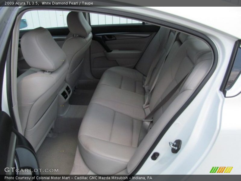 White Diamond Pearl / Taupe 2009 Acura TL 3.5
