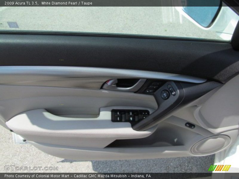 White Diamond Pearl / Taupe 2009 Acura TL 3.5