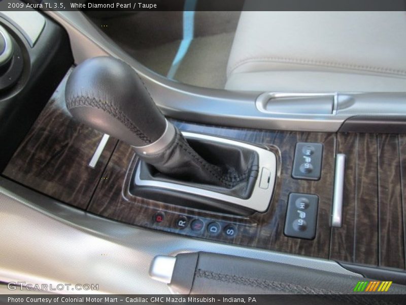 White Diamond Pearl / Taupe 2009 Acura TL 3.5