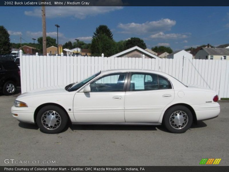 White / Medium Gray 2002 Buick LeSabre Limited