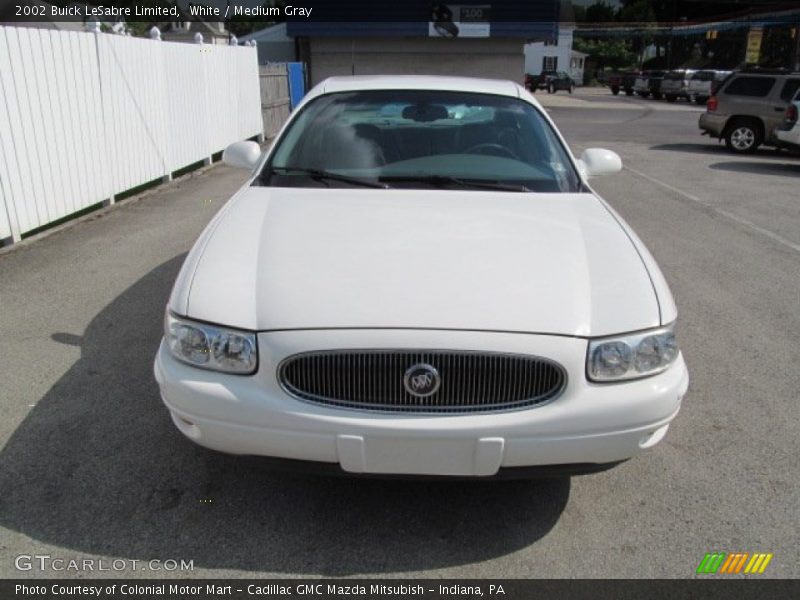 White / Medium Gray 2002 Buick LeSabre Limited