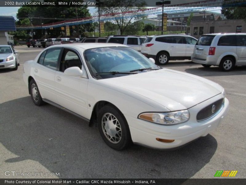 White / Medium Gray 2002 Buick LeSabre Limited