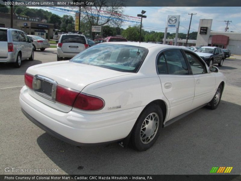 White / Medium Gray 2002 Buick LeSabre Limited